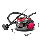 Потужний пилосос Rainberg 4200Вт Компактний контейнерний пилосос Пилосос з турбощіткою К2, фото 9