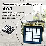 Пилосос без мішку Rainberg 4200Вт Колбовий пилосос з різними насадками Пилосос з мийним фільтром К2, фото 2