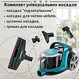 Пилосос без мішку Rainberg 4200Вт Колбовий пилосос з різними насадками Пилосос з мийним фільтром К2, фото 4