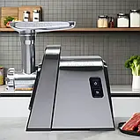 Електром'ясорубка Rainberg з шинковкою Потужна м'ясорубка 3000Вт Побутова м'ясорубка з 9 насадками К2, фото 2