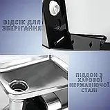 Електром'ясорубка Rainberg з шинковкою Потужна м'ясорубка 3000Вт Побутова м'ясорубка з 9 насадками К2, фото 4