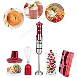 Занурювальний блендер Zepline 1500Вт Німецький блендер 6в1 Багатофункціональний блендер К2, фото 2