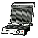 Контактний гриль BITEK 3000Вт Притискний гриль з розкриттям на 180 Електрогриль з знімними пластинами К2, фото 8