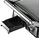 Настільний електрогриль RAF 2200Вт Притискний гриль з антипригарною поверхнею Двосторонній гриль К2, фото 3