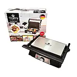 Двосторонній гриль Kingberg 1500Вт Притискний гриль Гриль з відкриттям на 180 Кухонний гриль К2, фото 5