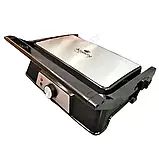 Двосторонній гриль Kingberg 1500Вт Притискний гриль Гриль з відкриттям на 180 Кухонний гриль К2, фото 7