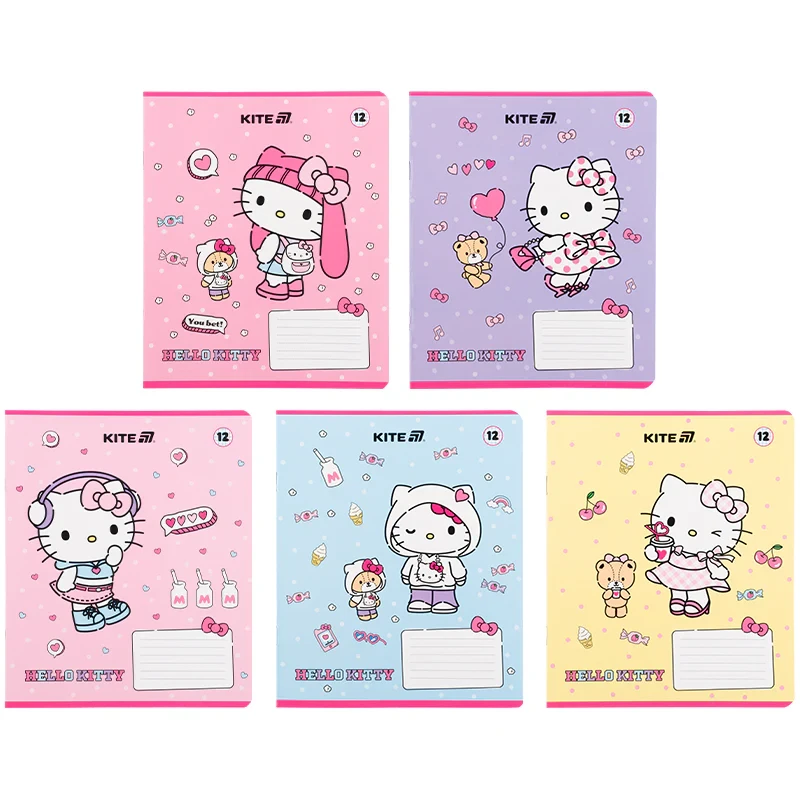 Зошит шкільний Kite Hello Kitty HK25-232-1, 12 аркушів, клітинка