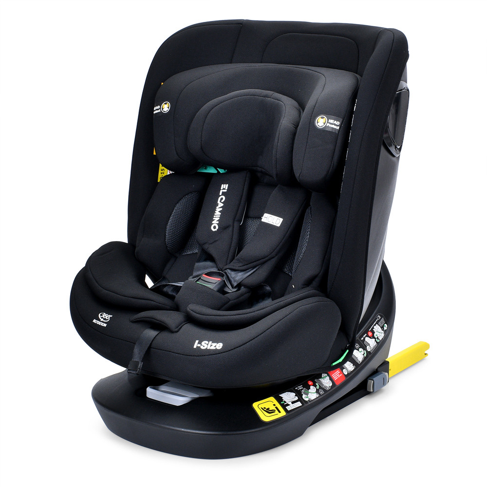 Автокрісло El Camino ME 1188 i-HOLD Isofix, Black
