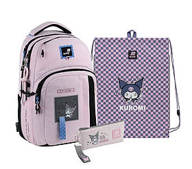 Шкільний набір Kite Education teens 2578M Kuromi (рюкзак,пенал,сумка) 130-145 см