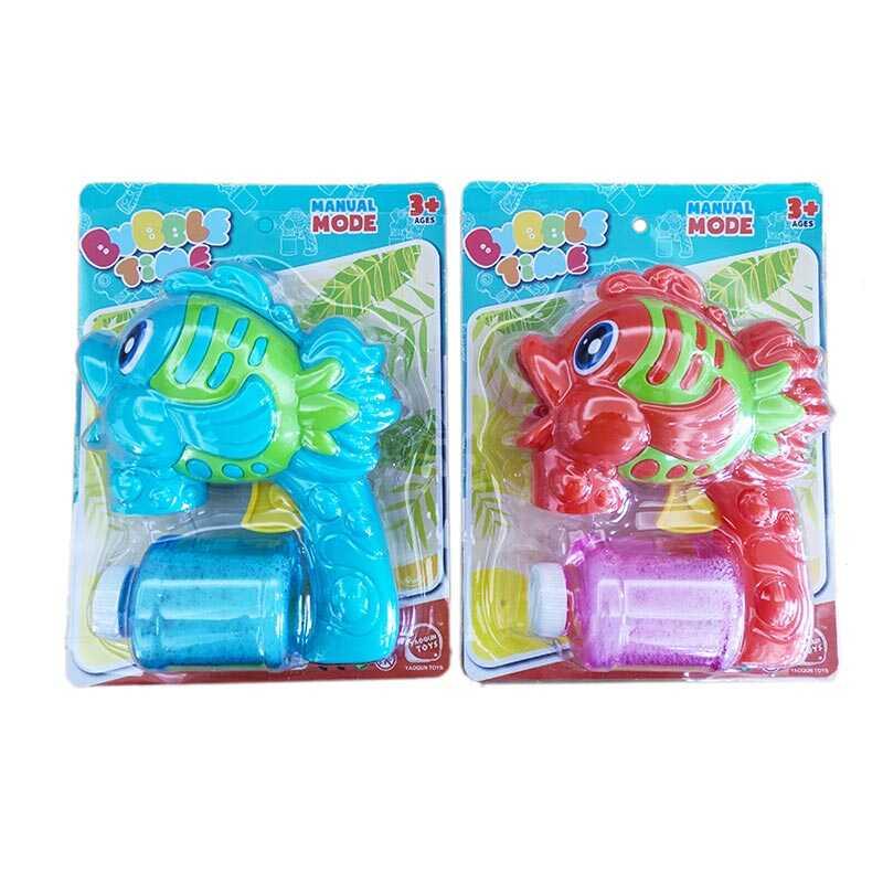 Пістолет з мильними бульбашками 2 види, механічний, мильний розчин, на листі /72-2/, фото 1