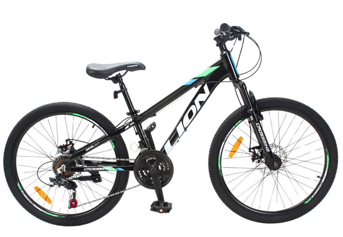 Велосипед CrossBike 26" Lion 2025 Рама 13" black-green