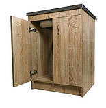 Тумба під мийку Дуб Сонома для накладної мийки 60×60, фото 3