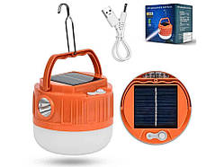 Акумуляторна лампа-ліхтар 22LED підвісний акумуляторний сонячна панель USB 50W 1200mA R93708 ТМ OPV