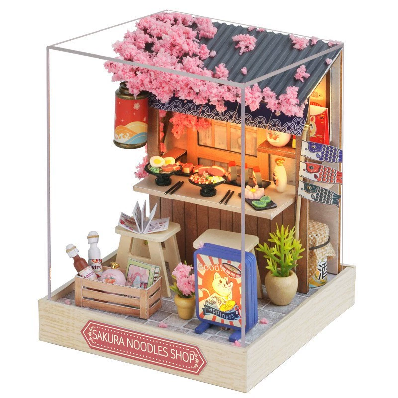 Румбокс конструктор 3D DIY Магазин локшини Сакура DIY Sakura noodles shop, фото 1