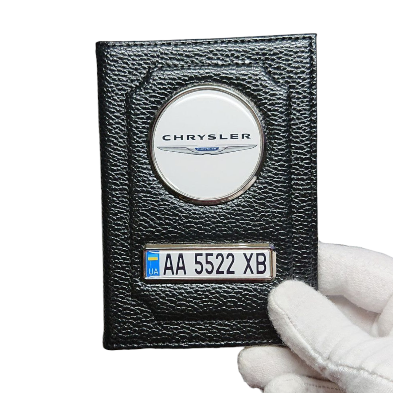 Обкладинка для автодокументів Chrysler, Обкладинка з номером авто Крайслер