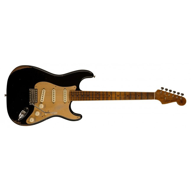 FENDER LIMITED EDITION AMERICAN CUSTOM SHOP STRATOCASTER DLX AGED BLACK