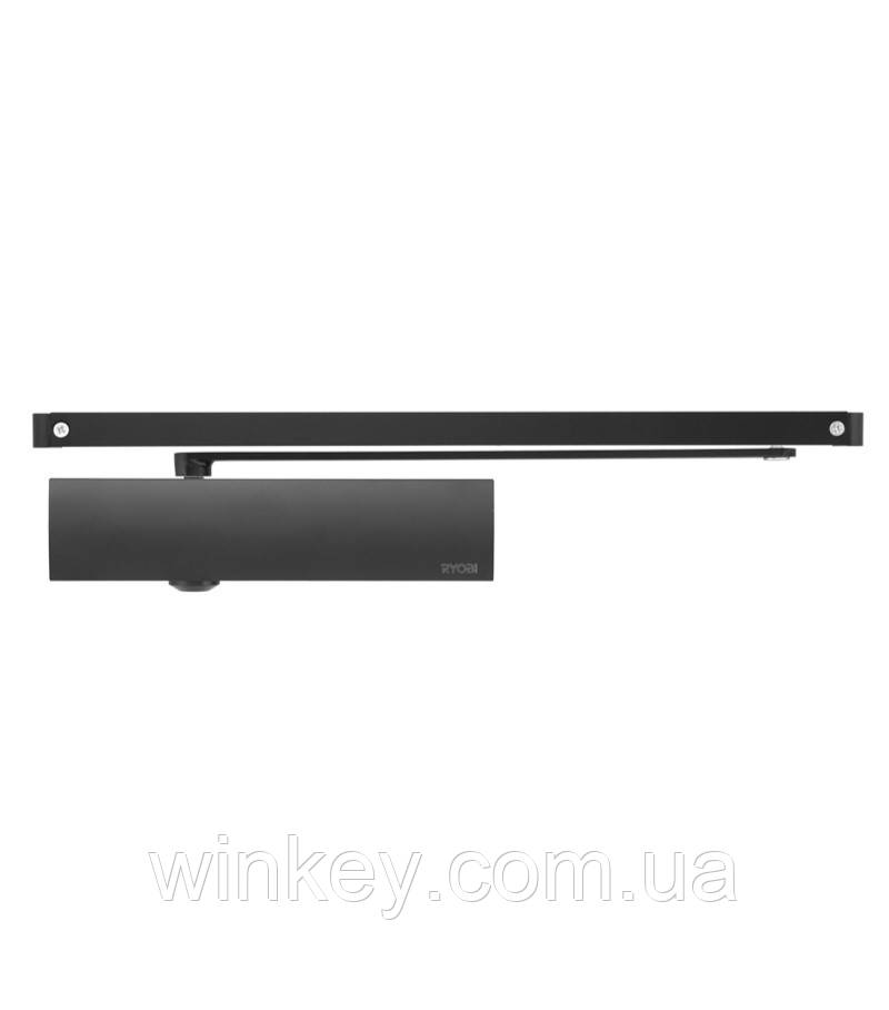 Доводчик двери RYOBI 3200 D-3200Т со скользящей шиной и фиксацией черный