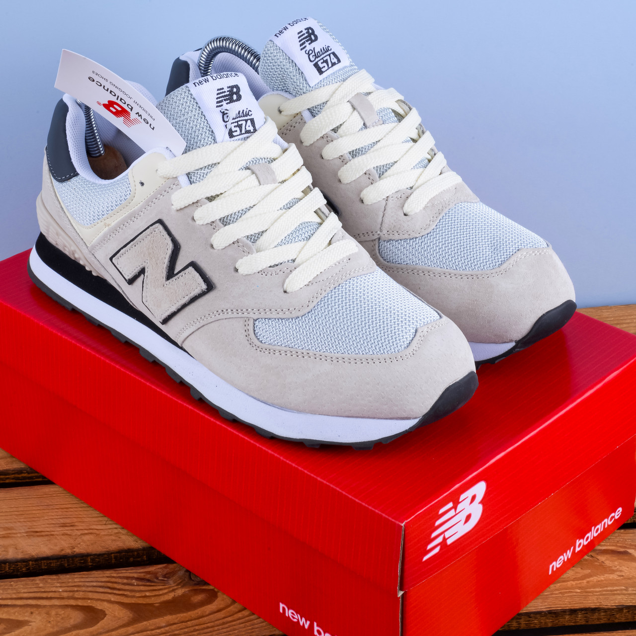 Кросівки New Balance 574 бежеві, фото 1