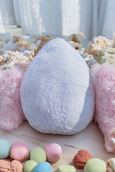 Плюшеве Яйце м'яка подушка дитяча іграшка Пасха іграшка 583 яйце святкові іграшки дитяча подушка Білий