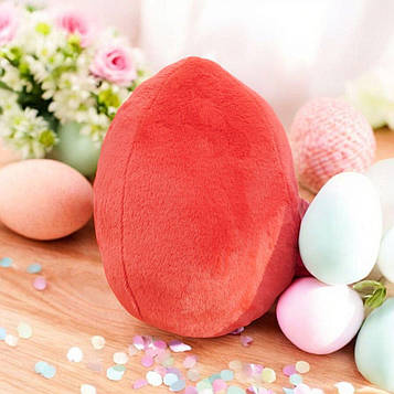 Плюшеве Яйце м'яка подушка дитяча іграшка Пасха іграшка 583 яйце святкові іграшки дитяча подушка Червоний