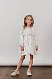 Біла сукня на дівчинку Домініка, розміри 92-116, фото 7