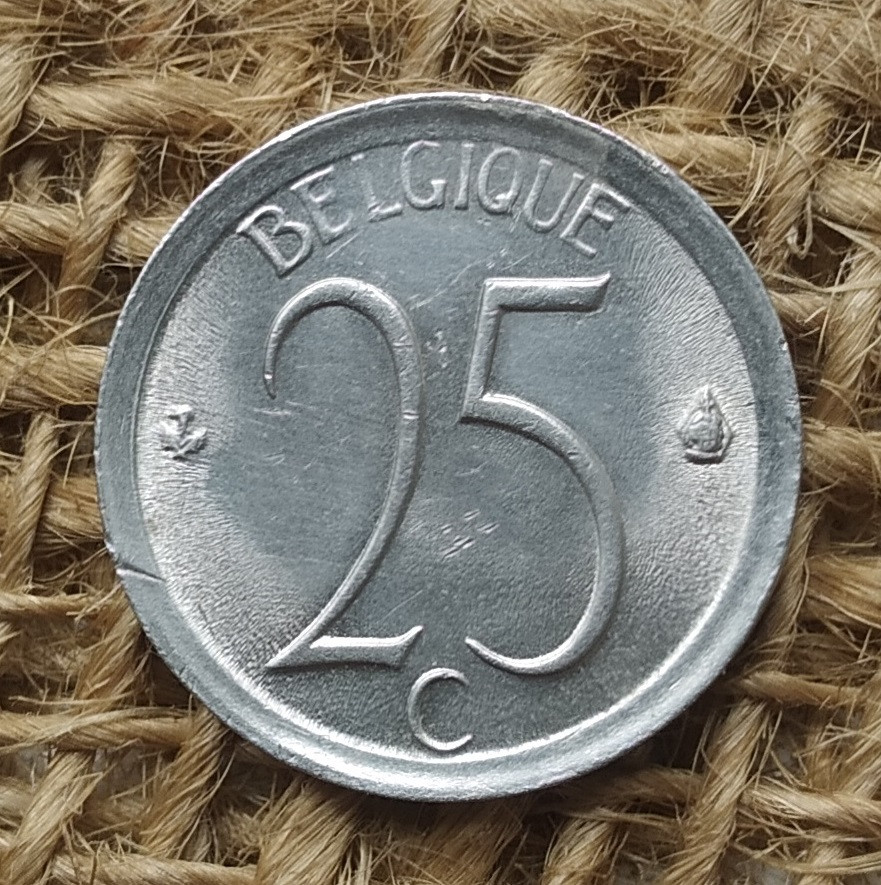 25 сантимiв 1972 року. Бельгiя