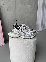 Кросівки Balenciaga 3XL Grey / Silver, стильні та модні кросівки Balenciaga 3XL в сірому та сріблястому кольорах