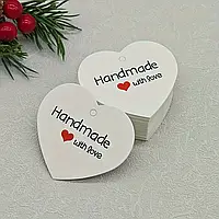 Бирки декоративні "Hand made with love".