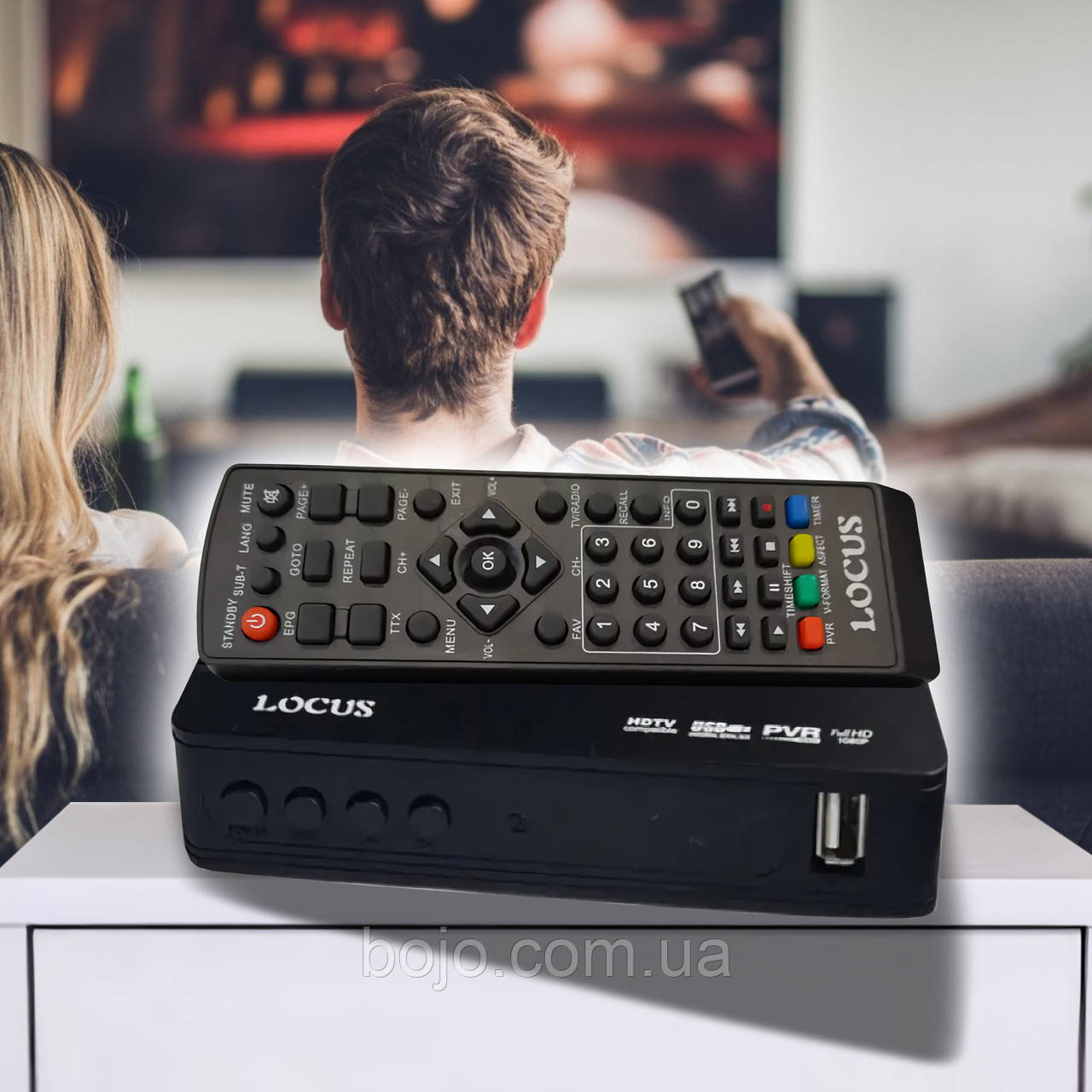 Телевізійний USB тюнер із пластиковим корпусом T2 Locus LS-08 (206)