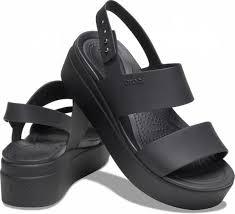Босоніжки Crocs Brooklyn Low Wedge колір чорний W9/39-40/25.5см.