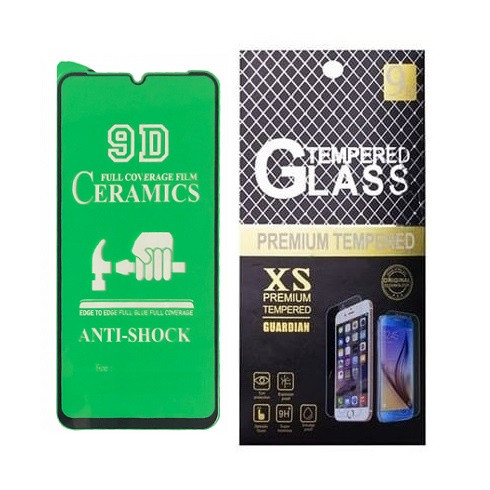 Протиударна захисна плівка Ceramics 9D для Huawei Honor X7/ Nova Y70/ Nova Y70 Plus з чорною рамкою, глянцева, фото 1