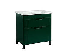 Тумба зелена з умивальником,для ванної кімнати