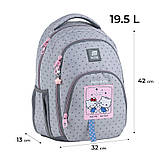 Рюкзак Kite Education teens 905M Hello Kitty 42x32x13 см, 19.5 л, 130-145 см, фото 3