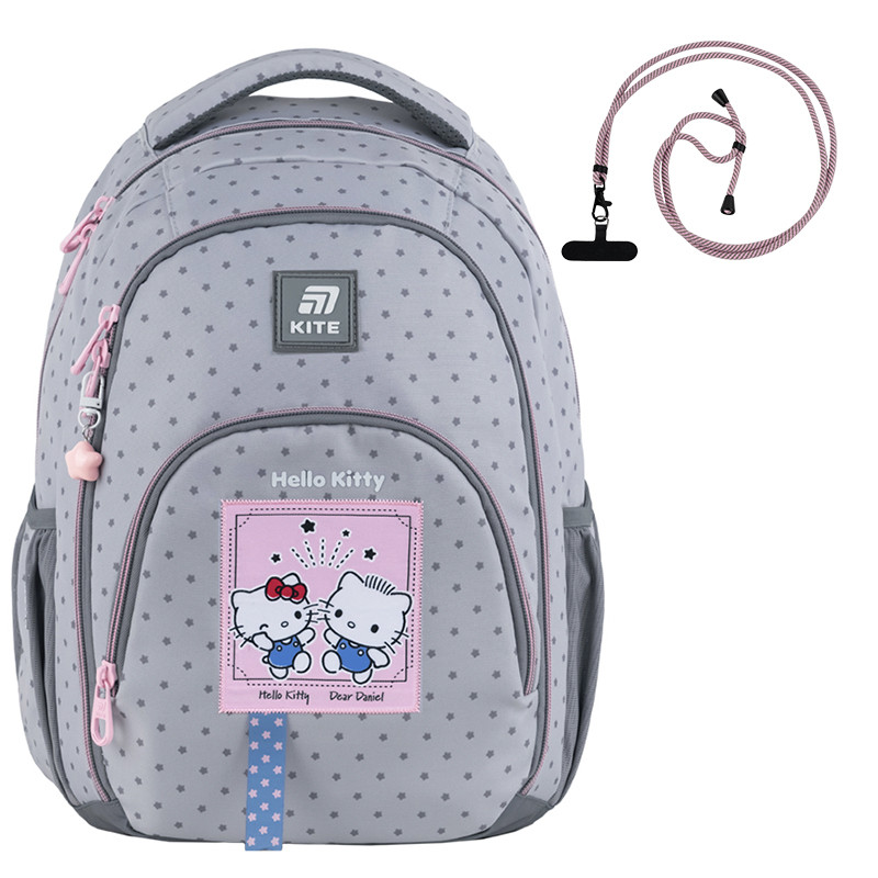 Рюкзак Kite Education teens 905M Hello Kitty 42x32x13 см, 19.5 л, 130-145 см