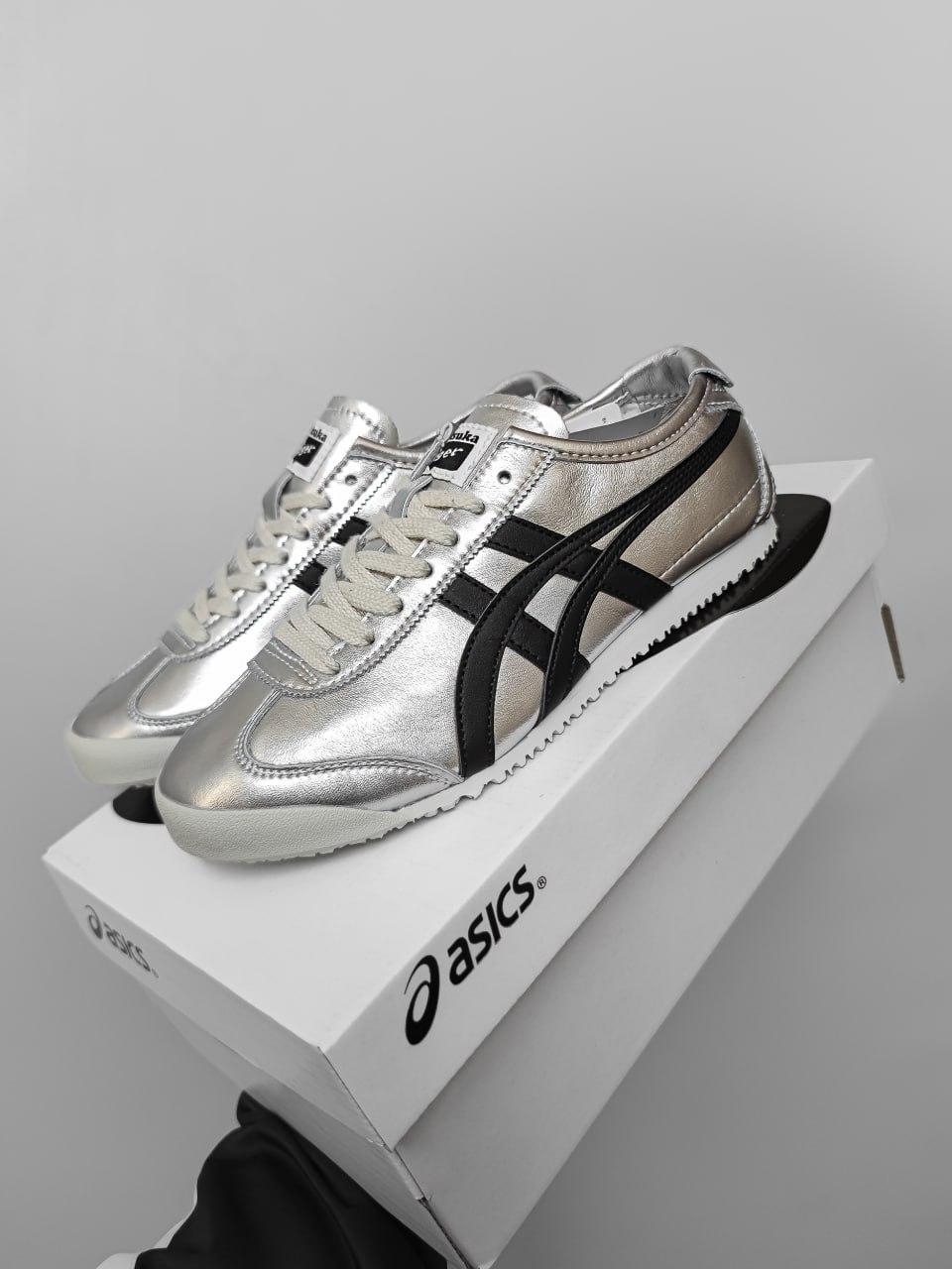 Кросівки чоловічі сірі Asics Onitsuka Tiger Mexico 66’s Silver Black (17631), фото 1