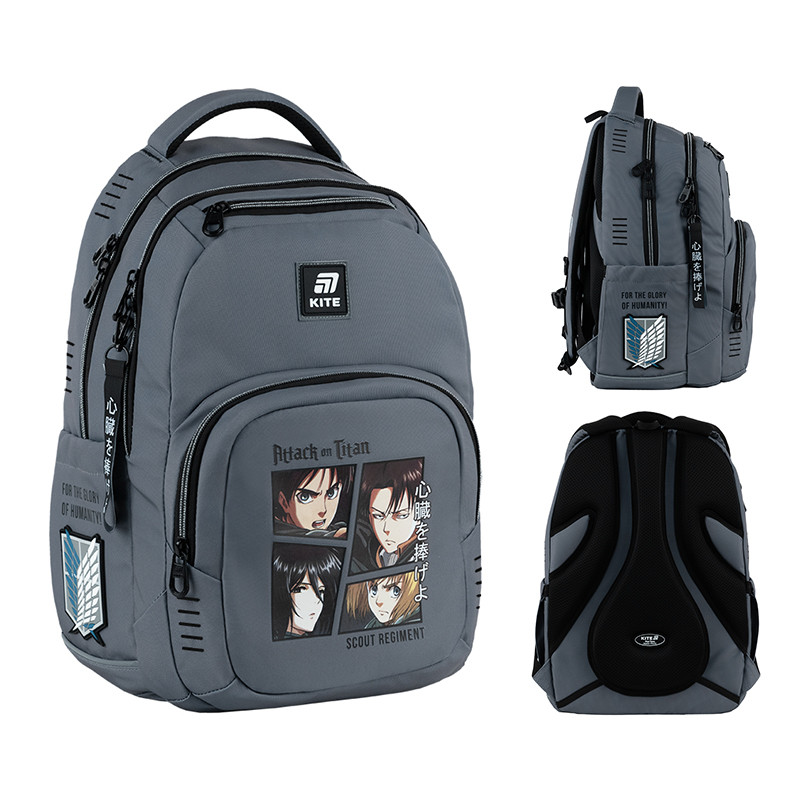 Рюкзак Kite Education teens 903L Attack on Titan 44x31,5x14 см. 26 л, 145-175 см