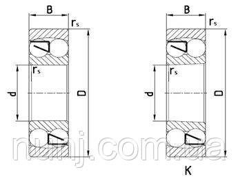 Підшипник 2308К KINEX (111608) розміри: 40*90*33 кульковий радіальний, фото 1