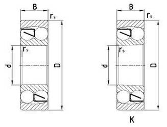 Підшипник 1208K Kinex (1208К) розміри: 40*80*18 кульковий сферичний