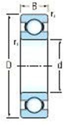 Підшипник 6221 Kinex (221) розміри: 105*190*36 кульковий радіальний, фото 1