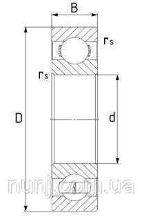 Підшипник 623-ZZ KINEX (80023) розміри: 3*10*4 кульковий радіальний закритий, фото 1