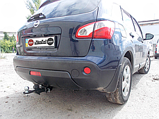 Фаркоп Nissan Qashqai J10 2006-2014 (Ніссан Кашкай) також Qashqai+2 Американська вставка під квадрат, фото 3