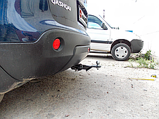 Фаркоп Nissan Qashqai J10 2006-2014 (Ніссан Кашкай) також Qashqai+2 Американська вставка під квадрат, фото 2