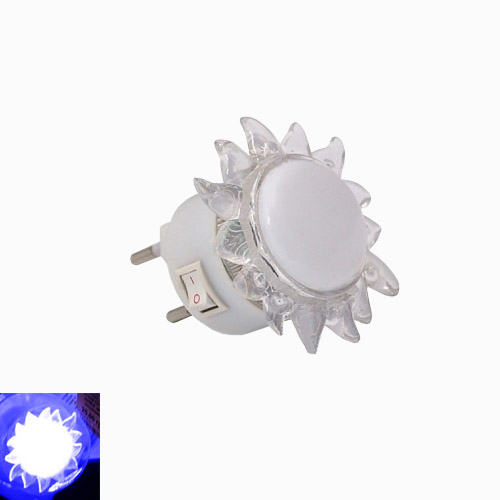 Нічник Сонце блакитний 4 LED / Lemanso NL8