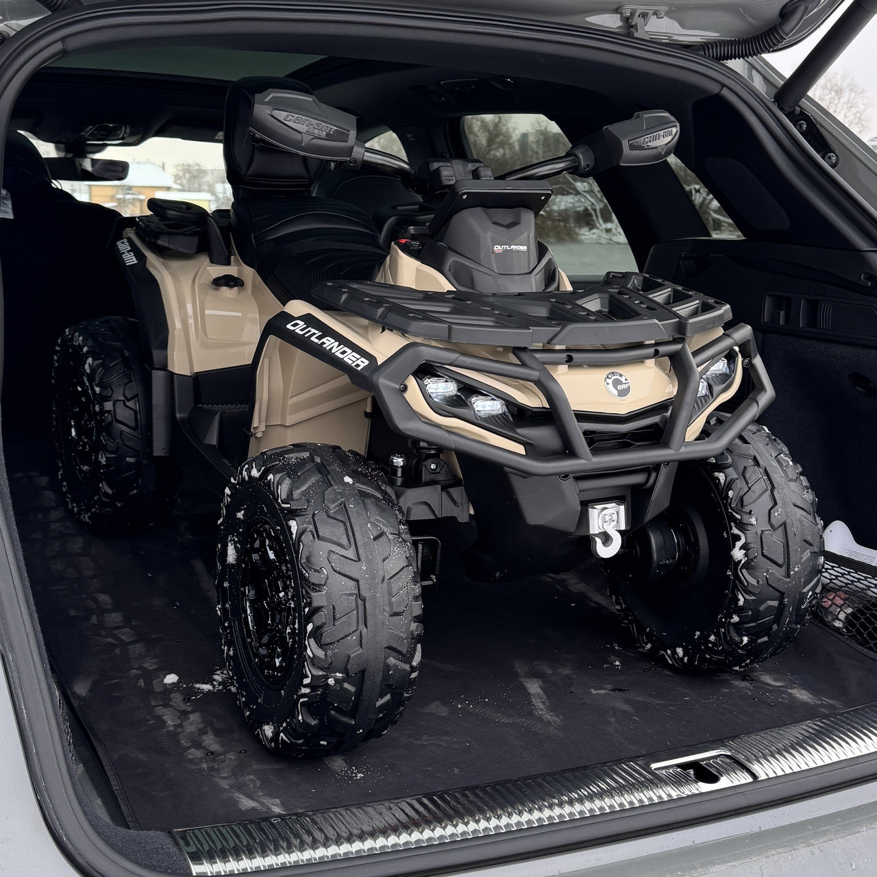 Дитячий електроквадроцикл Can-Am Outlander (бежевий колір) 24 V, до 50 кг, фото 1