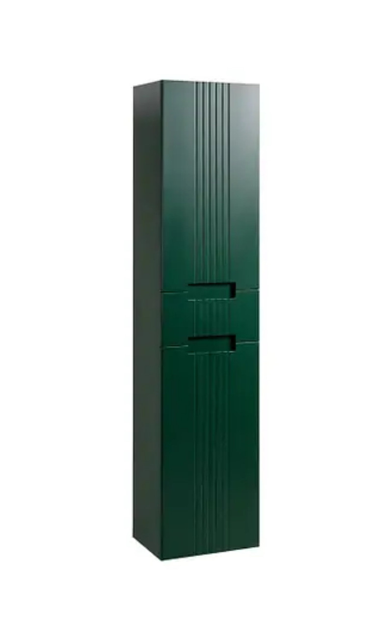 Пенал 40 см матовий, колір зелений