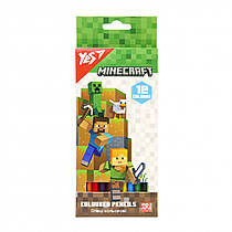 Олівці кольорові Yes 12 кольорів Minecraft 290760