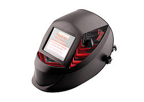 Маска зварювальника VIROK  з автозатемнювальним світлофільтром,110 х 90 мм(100x70 мм) PRO PLUS Baumar - Порадуй Себе