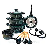 Набір каструль з кованого алюмінію TOP KITCHEN Набір каструль з мармуровим покриттям К2, фото 3