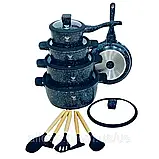 Набір каструль з кованого алюмінію TOP KITCHEN Набір каструль з мармуровим покриттям К2, фото 5