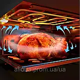 Аерофритюрниця Rainberg Потужний аерогриль 3800Вт Електричний гриль з регулюванням Мультипіч К2, фото 10